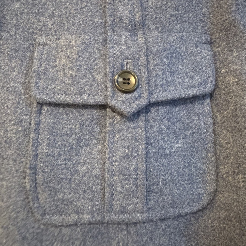 Talbots Wool Blend Blazer Blue Preppy Size 12 - Picture 5 of 7